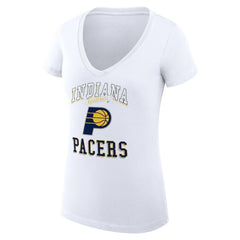 Indiana Pacers G-III 4Her by Carl Banks Women's Super-Slim Fit Lightweight Team Logo V-Neck T-Shirt Outlet