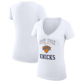 New York Knicks G-III 4Her by Carl Banks Women's Super-Slim Fit Lightweight Team Logo V-Neck T-Shirt New