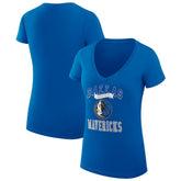 Dallas Mavericks G-III 4Her by Carl Banks Women's Super-Slim Fit Lightweight Team Logo V-Neck T-Shirt sale On Sale