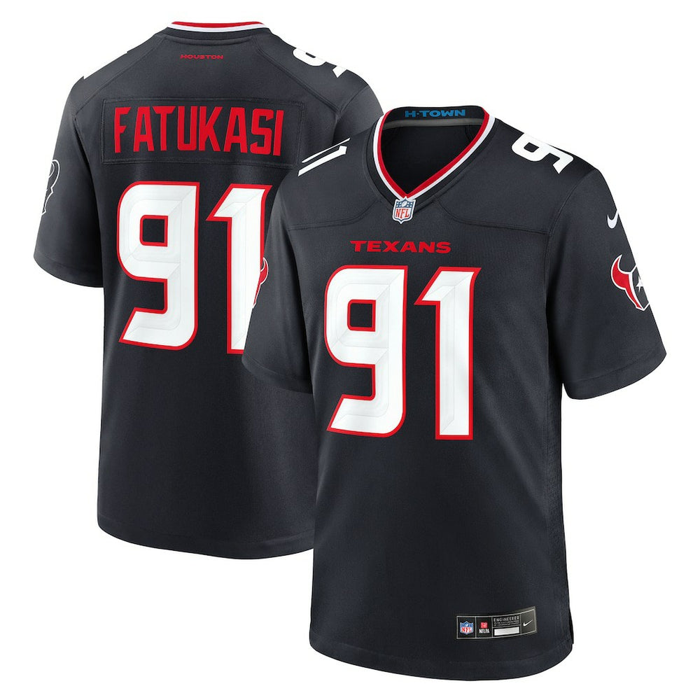 Houston Texans Nike Folorunso Fatukasi Team Game Jersey