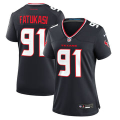 Houston Texans Nike Folorunso Fatukasi Women's Team Game Jersey