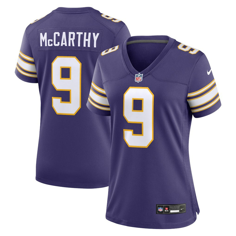 Minnesota Vikings Nike J.J. McCarthy Women's 2nd Alternate Player Game Jersey