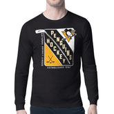 Pittsburgh Penguins Starter Shield Long Sleeve Graphic T-Shirt Sale