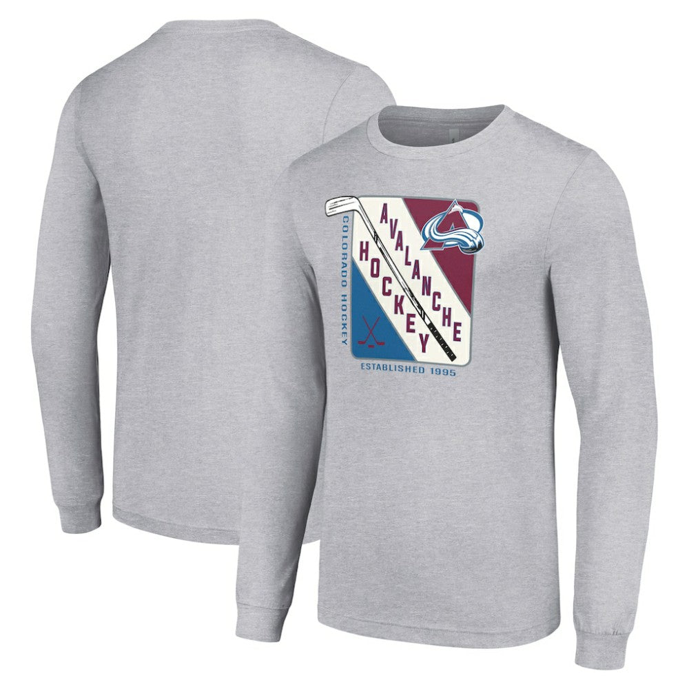 Colorado Avalanche Starter Shield Long Sleeve Graphic T-Shirt For Sale