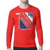 New York Rangers Starter Shield Long Sleeve Graphic T-Shirt For Sale