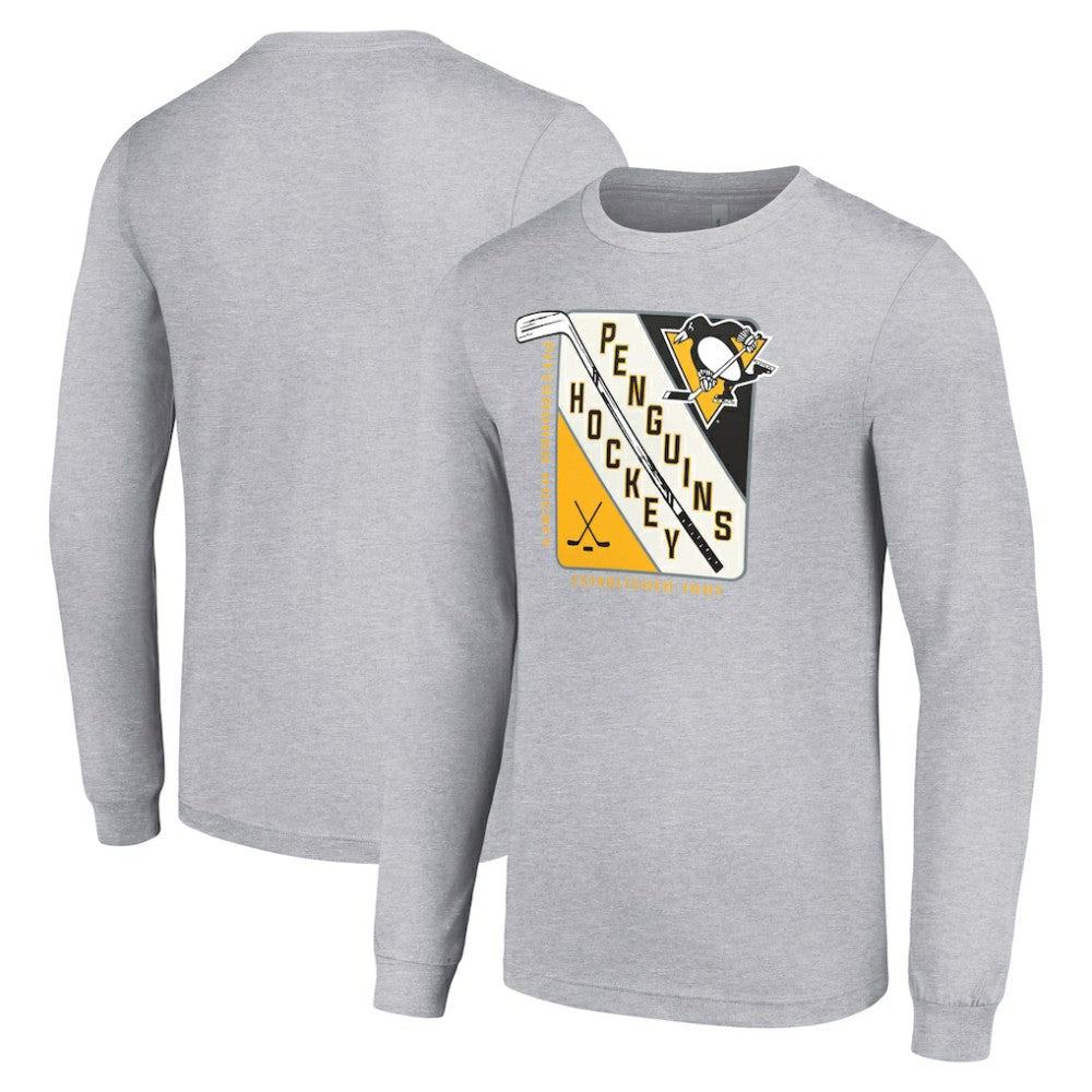Pittsburgh Penguins Starter Shield Long Sleeve Graphic T-Shirt Outlet