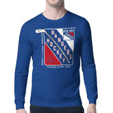 New York Rangers Starter Shield Long Sleeve Graphic T-Shirt On Sale