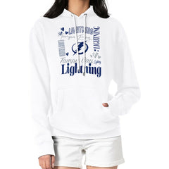Tampa Bay Lightning G-III 4Her by Carl Banks Women's Collage Team Graphic Tri-Blend Fleece Pullover Hoodie Outlet