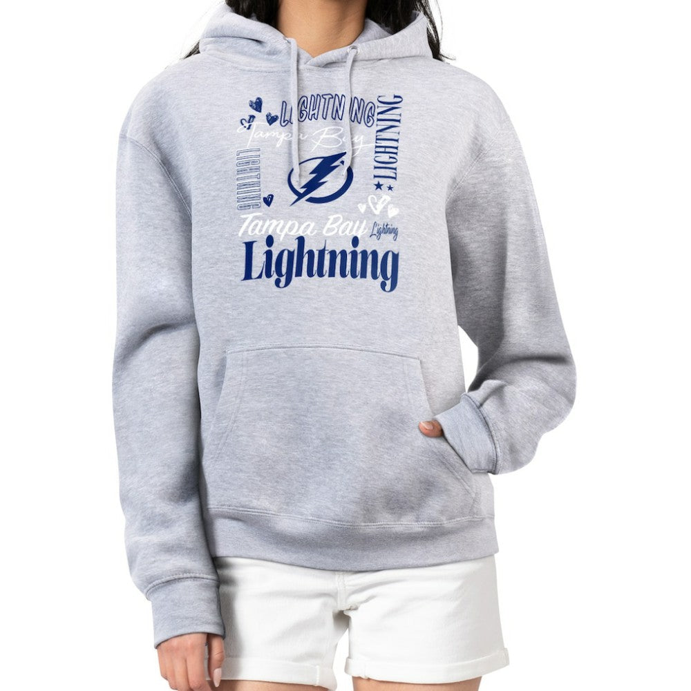 Tampa Bay Lightning G-III 4Her by Carl Banks Women's Collage Team Graphic Tri-Blend Fleece Pullover Hoodie Online