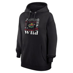 Minnesota Wild G-III 4Her by Carl Banks Women's Collage Team Graphic Tri-Blend Fleece Pullover Hoodie Outlet