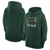 Minnesota Wild G-III 4Her by Carl Banks Women's Collage Team Graphic Tri-Blend Fleece Pullover Hoodie Sale