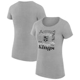 Los Angeles Kings G-III 4Her by Carl Banks Women's Super-Slim Fit Lightweight Collage Team Graphic T-Shirt Outlet