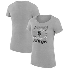 Los Angeles Kings G-III 4Her by Carl Banks Women's Super-Slim Fit Lightweight Collage Team Graphic T-Shirt Outlet