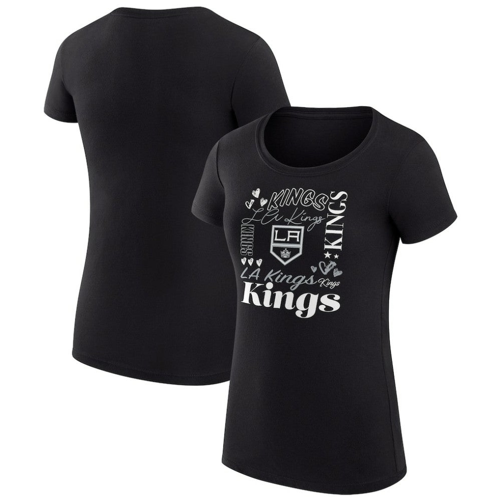 Los Angeles Kings G-III 4Her by Carl Banks Women's Super-Slim Fit Lightweight Collage Team Graphic T-Shirt Online