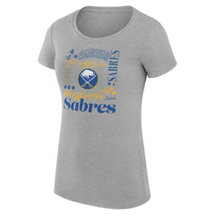 Buffalo Sabres G-III 4Her by Carl Banks Women's Super-Slim Fit Lightweight Collage Team Graphic T-Shirt Outlet