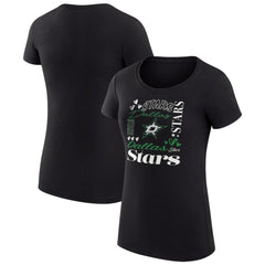 Dallas Stars G-III 4Her by Carl Banks Women's Super-Slim Fit Lightweight Collage Team Graphic T-Shirt Outlet