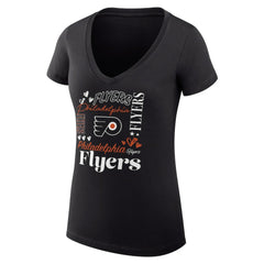 Philadelphia Flyers G-III 4Her by Carl Banks Women's Super-Slim Fit Lightweight Collage Team Graphic T-Shirt Discount