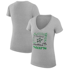 Dallas Stars G-III 4Her by Carl Banks Women's Super-Slim Fit Lightweight Collage Team Graphic T-Shirt For Sale