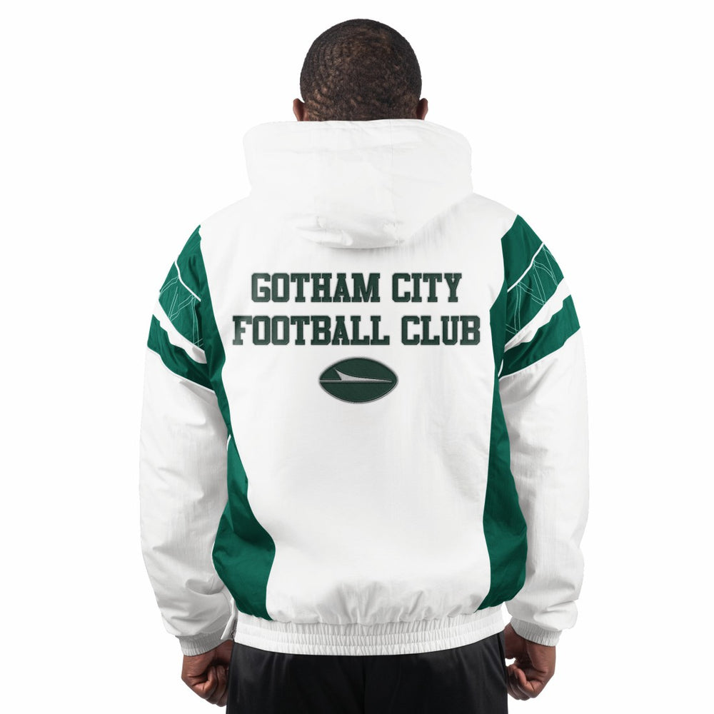 New York Jets Starter Gotham City Half-Zip Hoodie Jacket