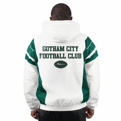 New York Jets Starter Gotham City Half-Zip Hoodie Jacket