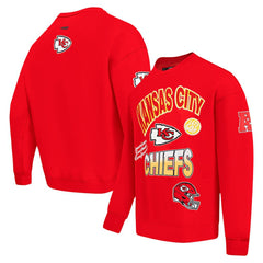 Kansas City Chiefs Pro Standard Turn It Up Drop Shoulder Pullover Sweatshirt