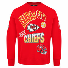 Kansas City Chiefs Pro Standard Turn It Up Drop Shoulder Pullover Sweatshirt