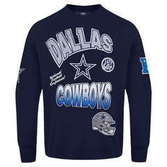 Dallas Cowboys Pro Standard Turn It Up Drop Shoulder Pullover Sweatshirt