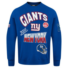 New York Giants Pro Standard Turn It Up Drop Shoulder Pullover Sweatshirt