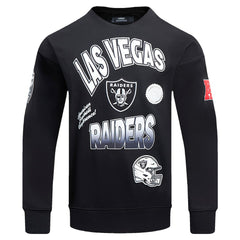 Las Vegas Raiders Pro Standard Turn It Up Drop Shoulder Pullover Sweatshirt