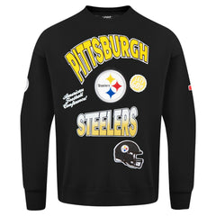 Pittsburgh Steelers Pro Standard Turn It Up Drop Shoulder Pullover Sweatshirt