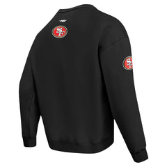 San Francisco 49ers Pro Standard Turn It Up Drop Shoulder Pullover Sweatshirt
