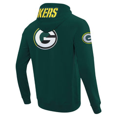 Green Bay Packers Pro Standard Split Logo Double Knit Full-Zip Hoodie