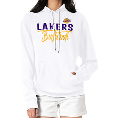 Los Angeles Lakers G-III 4Her by Carl Banks Women's Graphics Fleece Pullover Hoodie New