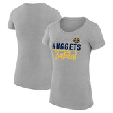 Denver Nuggets G-III 4Her by Carl Banks Women's Super-Slim Fit Lightweight Team Sport V-Neck T-Shirt sale Discount