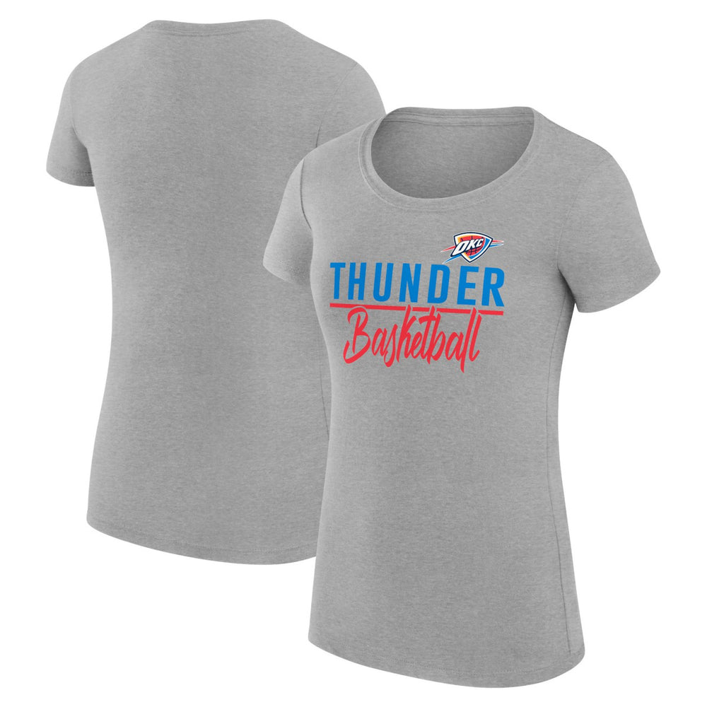 Oklahoma City Thunder G-III 4Her by Carl Banks Women's Super-Slim Fit Lightweight Team Sport V-Neck T-Shirt New