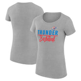 Oklahoma City Thunder G-III 4Her by Carl Banks Women's Super-Slim Fit Lightweight Team Sport V-Neck T-Shirt New