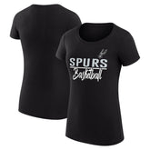 San Antonio Spurs G-III 4Her by Carl Banks Women's Super-Slim Fit Lightweight Team Sport V-Neck T-Shirt For Sale