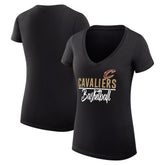 Cleveland Cavaliers G-III 4Her by Carl Banks Women's Super-Slim Fit Lightweight Team Sport V-Neck T-Shirt sale Discount