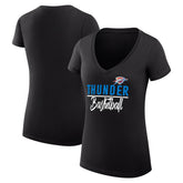 Oklahoma City Thunder G-III 4Her by Carl Banks Women's Super-Slim Fit Lightweight Team Sport V-Neck T-Shirt Outlet