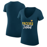 Indiana Pacers G-III 4Her by Carl Banks Women's Super-Slim Fit Lightweight Team Sport V-Neck T-Shirt Online
