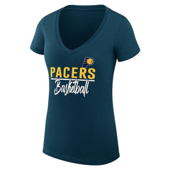 Indiana Pacers G-III 4Her by Carl Banks Women's Super-Slim Fit Lightweight Team Sport V-Neck T-Shirt Online
