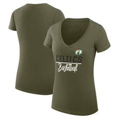 Boston Celtics G-III 4Her by Carl Banks Women's Super-Slim Fit Lightweight Team Sport V-Neck T-Shirt Discount