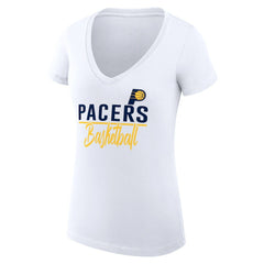 Indiana Pacers G-III 4Her by Carl Banks Women's Super-Slim Fit Lightweight Team Sport V-Neck T-Shirt Discount