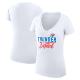 Oklahoma City Thunder G-III 4Her by Carl Banks Women's Super-Slim Fit Lightweight Team Sport V-Neck T-Shirt On Sale