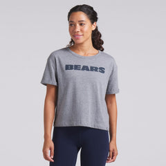 Chicago Bears Fanatics Women's Swing Pass Tri-Blend Boxy T-Shirt