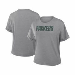 Green Bay Packers Fanatics Women's Swing Pass Tri-Blend Boxy T-Shirt