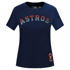 Houston Astros Pro Standard Women's Rhinestone Slim Fit T-Shirt | MLB For sale