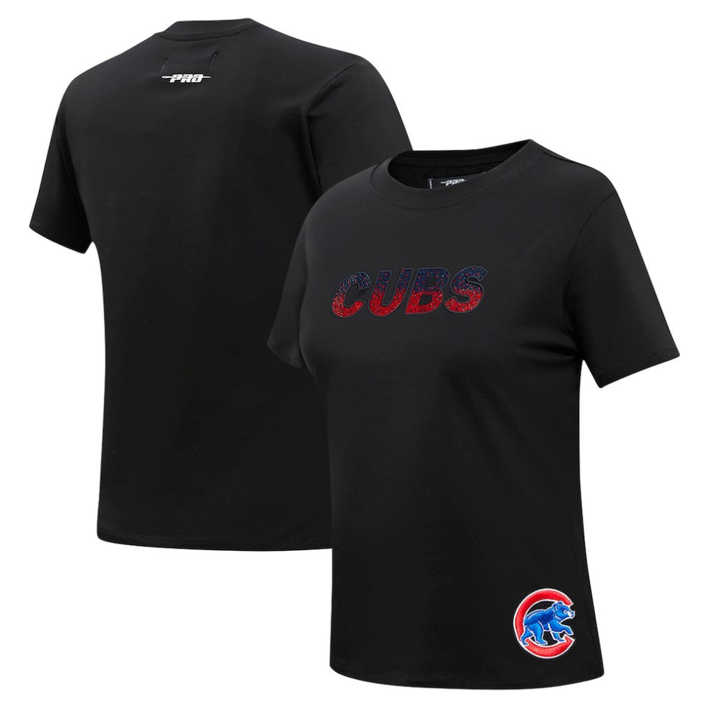 Chicago Cubs Pro Standard Women's Rhinestone Slim Fit T-Shirt | MLB Discount