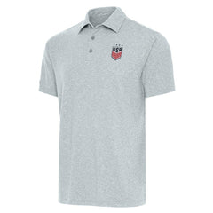 USWNT Antigua Par 3 Polo Heather Gray