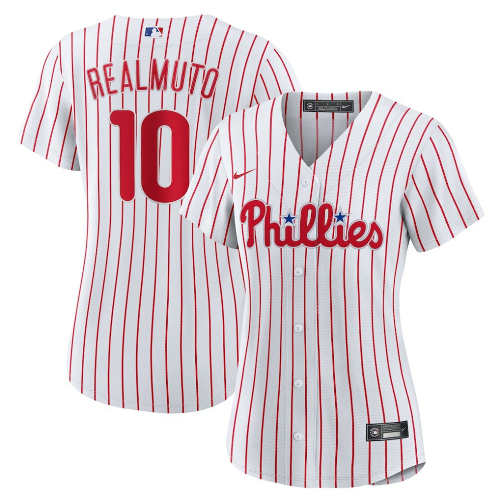J.T. Realmuto Philadelphia Phillies Women's Home Replica Jersey - White